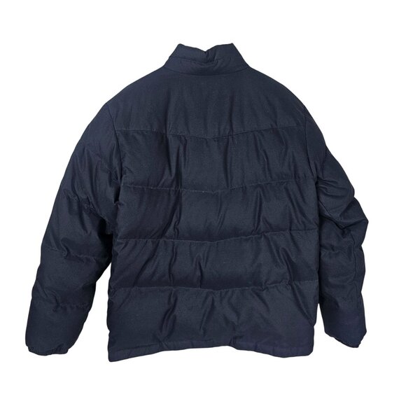 Eddie Bauer Mens Goose Down Puffer Jacket Sz L Black EB550 Fill Gorpcore - Picture 2 of 13